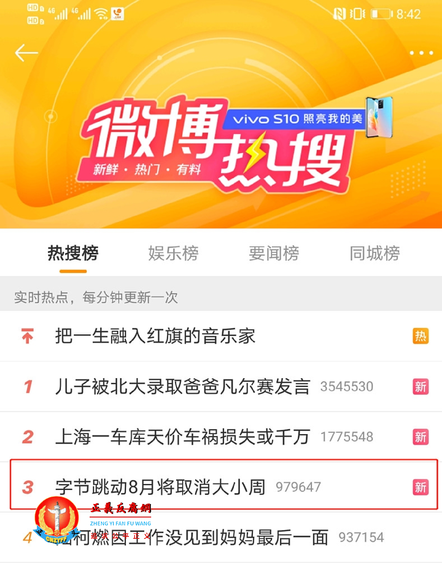 关于字节跳动将取消大小周的消息在网络引发热烈讨论，并迅速冲上微博热搜。.png